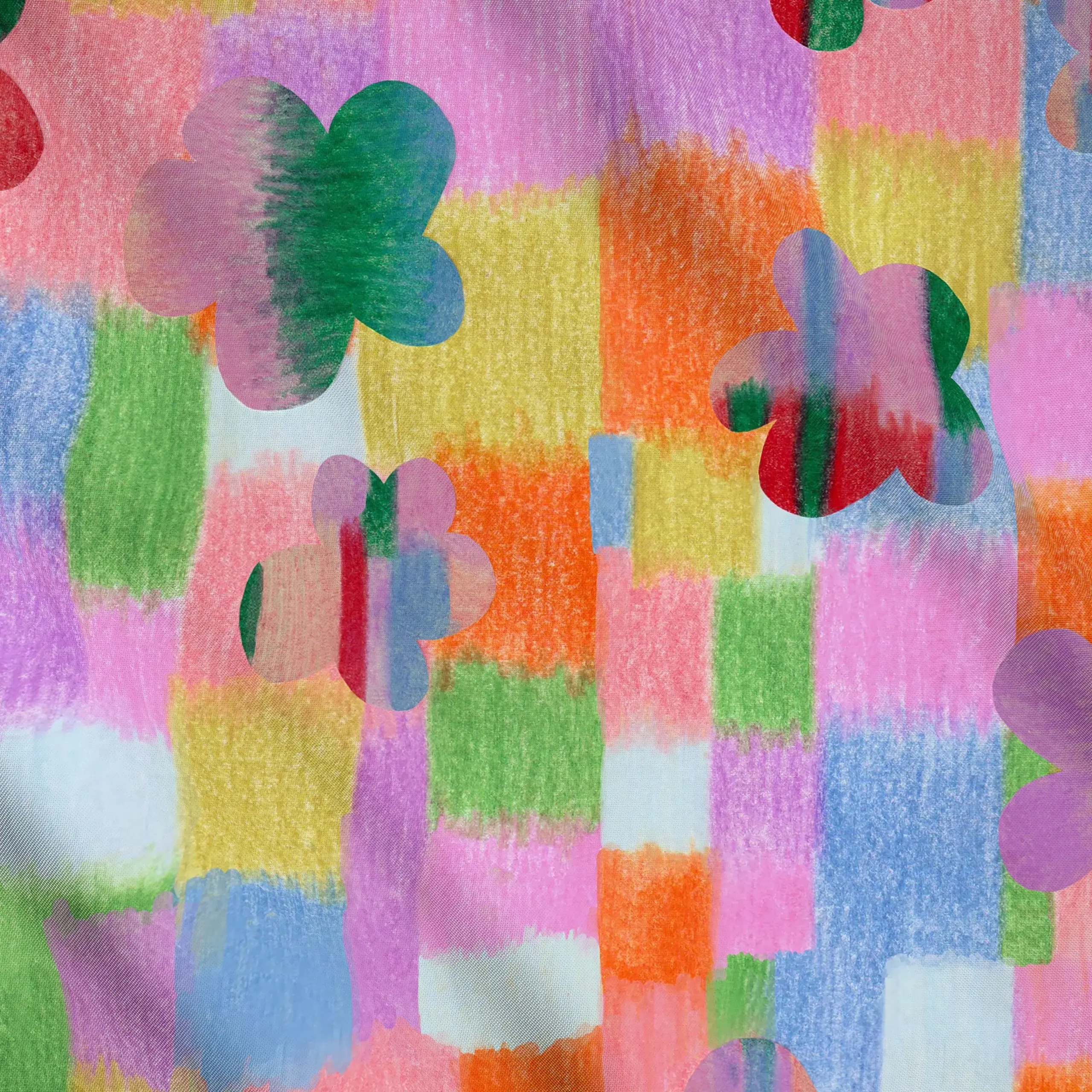 Meterware Frühling Art Muster no 3, Blumen, gemustert, Ostern, von Iris Knabenschuh Textildesign