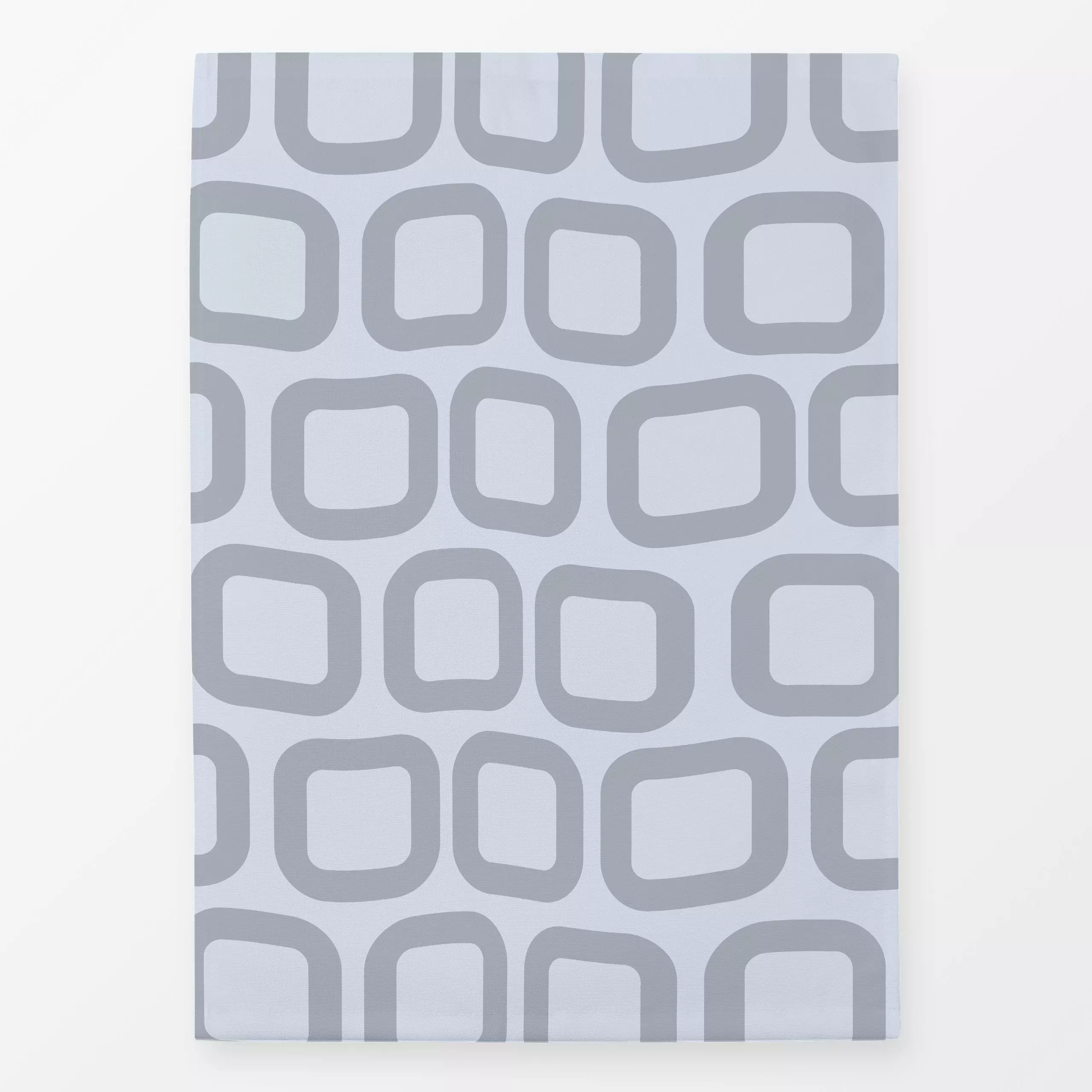 Geschirrtücher Retro Shape grey - Symbole & Muster, Retro & Vintage - von „Andrea Haase"; Muster, Blaugrau, grau, Retro, Min...