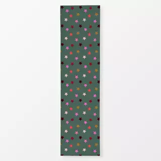 Tischläufer Weihnachtssterne grün