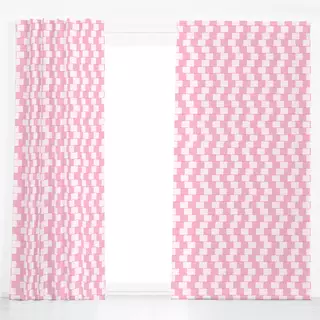 Dekovorhang New Spring Pattern Pink