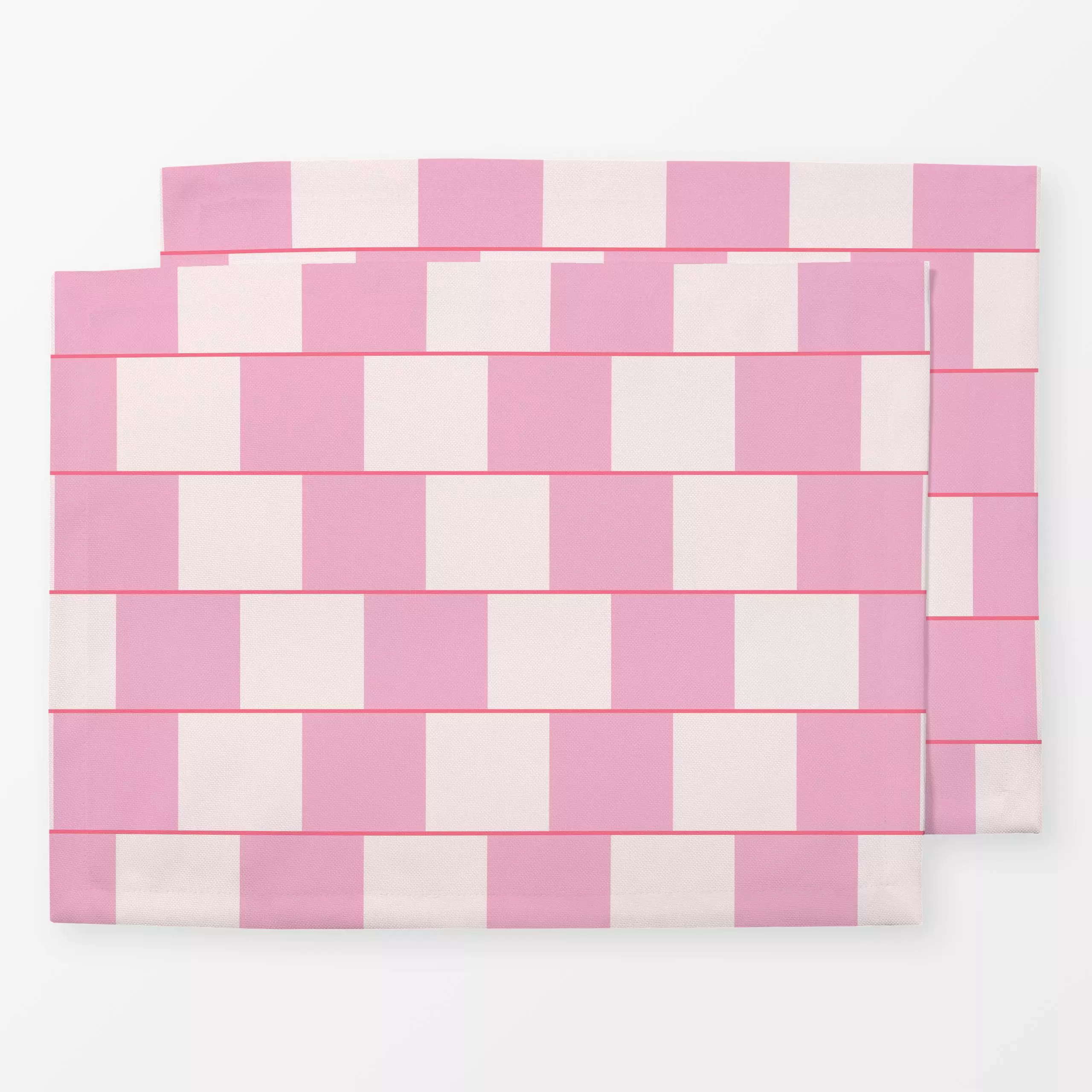 Tischset New Spring Pattern Pink - Symbole & Muster - von „Jana Moßmann"; party, kariert, stufen, crazy, shine, proud
