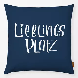 Kissen Lieblingsplatz Navy