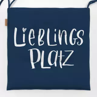 Sitzkissen Lieblingsplatz Navy