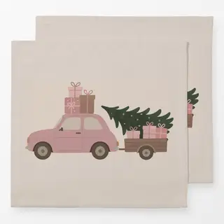 Servietten Weihnachten Auto
