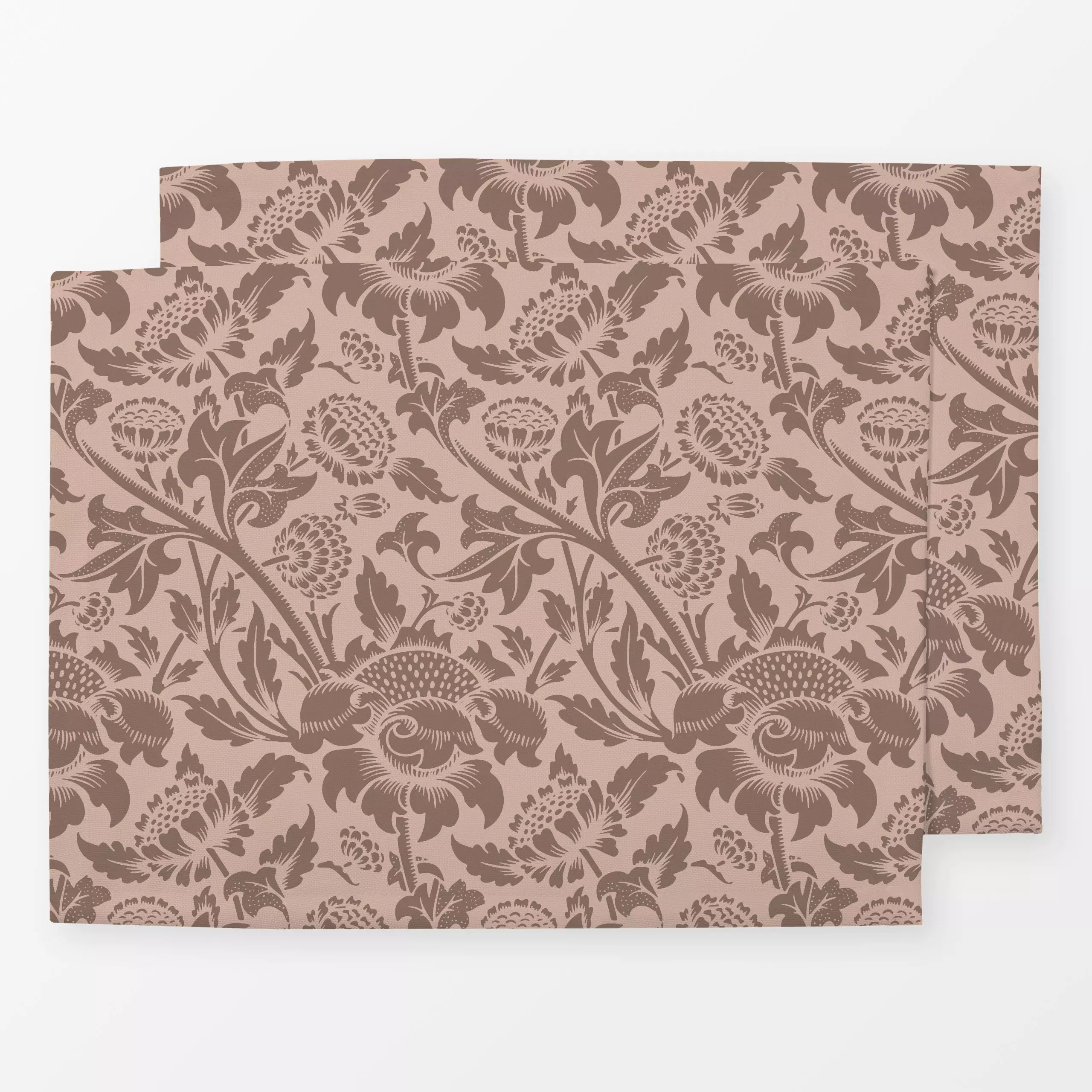 Tischset Wey - Mocha Mousse - Morris - Blumen & Florales, Symbole & Muster, Pflanzen & Botanik - von „Uta Naumann"; Muster, ...