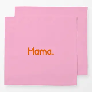 Servietten Mama rosa