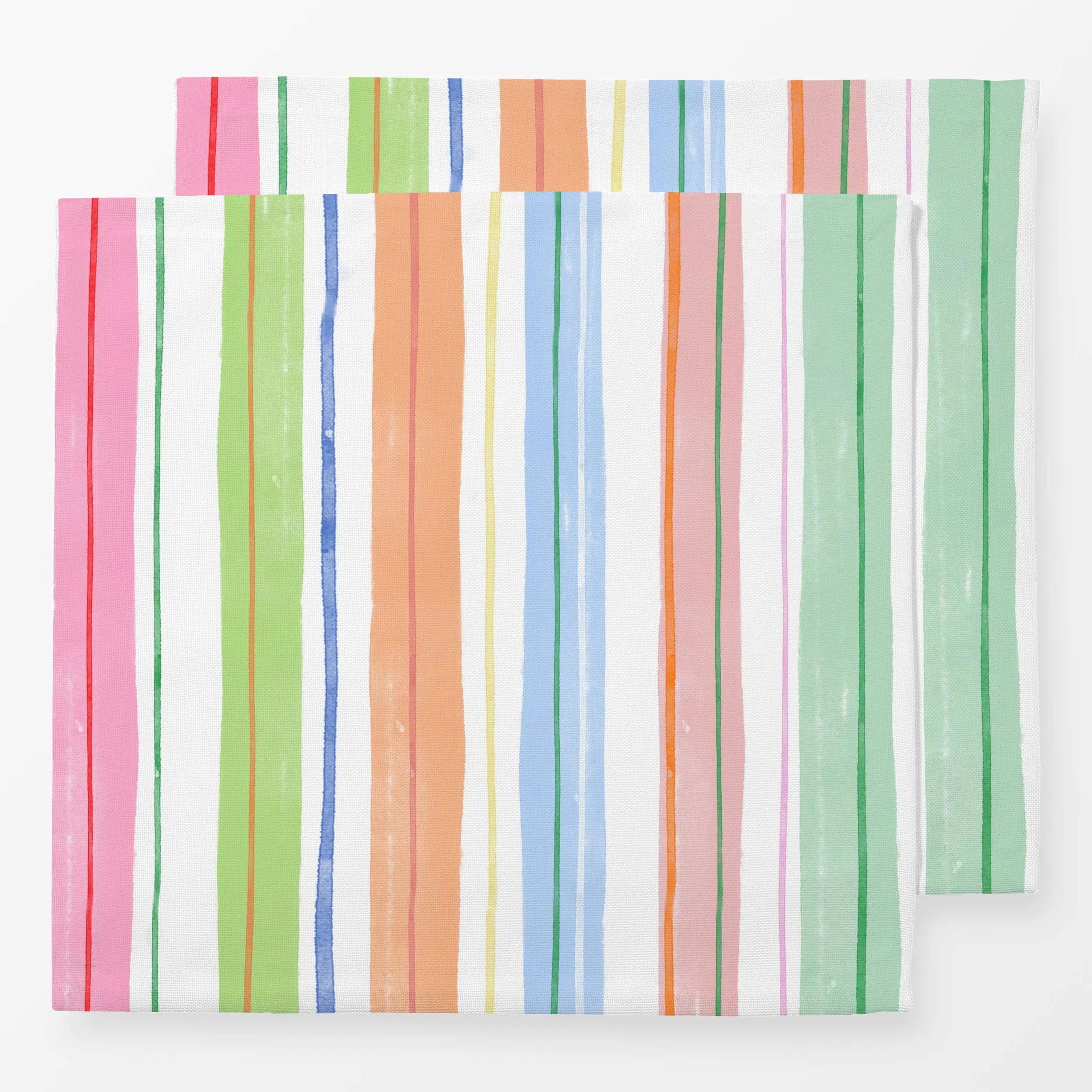 Servietten Art Stripes bunt - Frühling, Symbole & Muster, Ostern - von „Kruth Design"; Streifen, Ostern, Fruehling, gestreif...