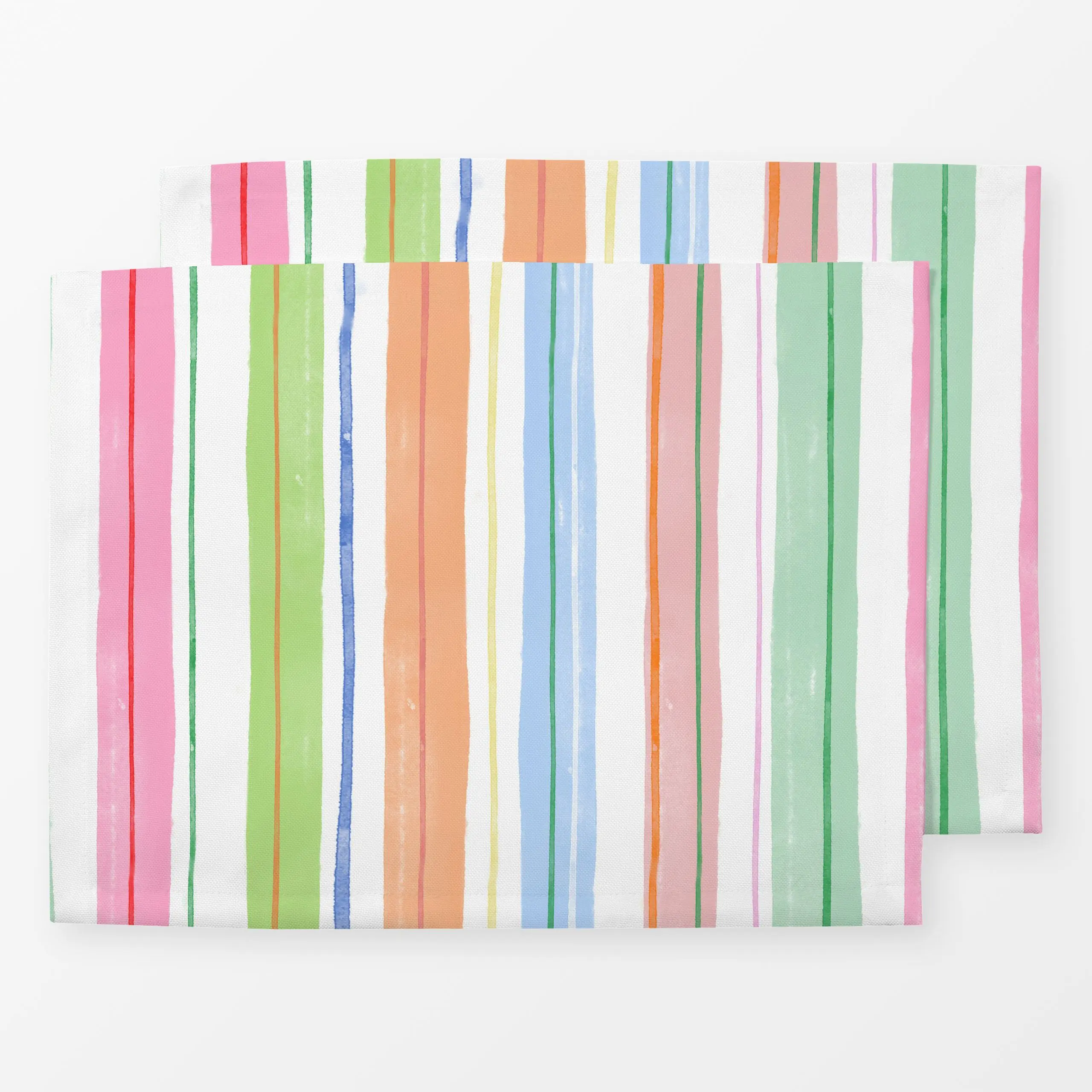 Tischset Art Stripes bunt, gemustert, Ostern, von Kruth Design