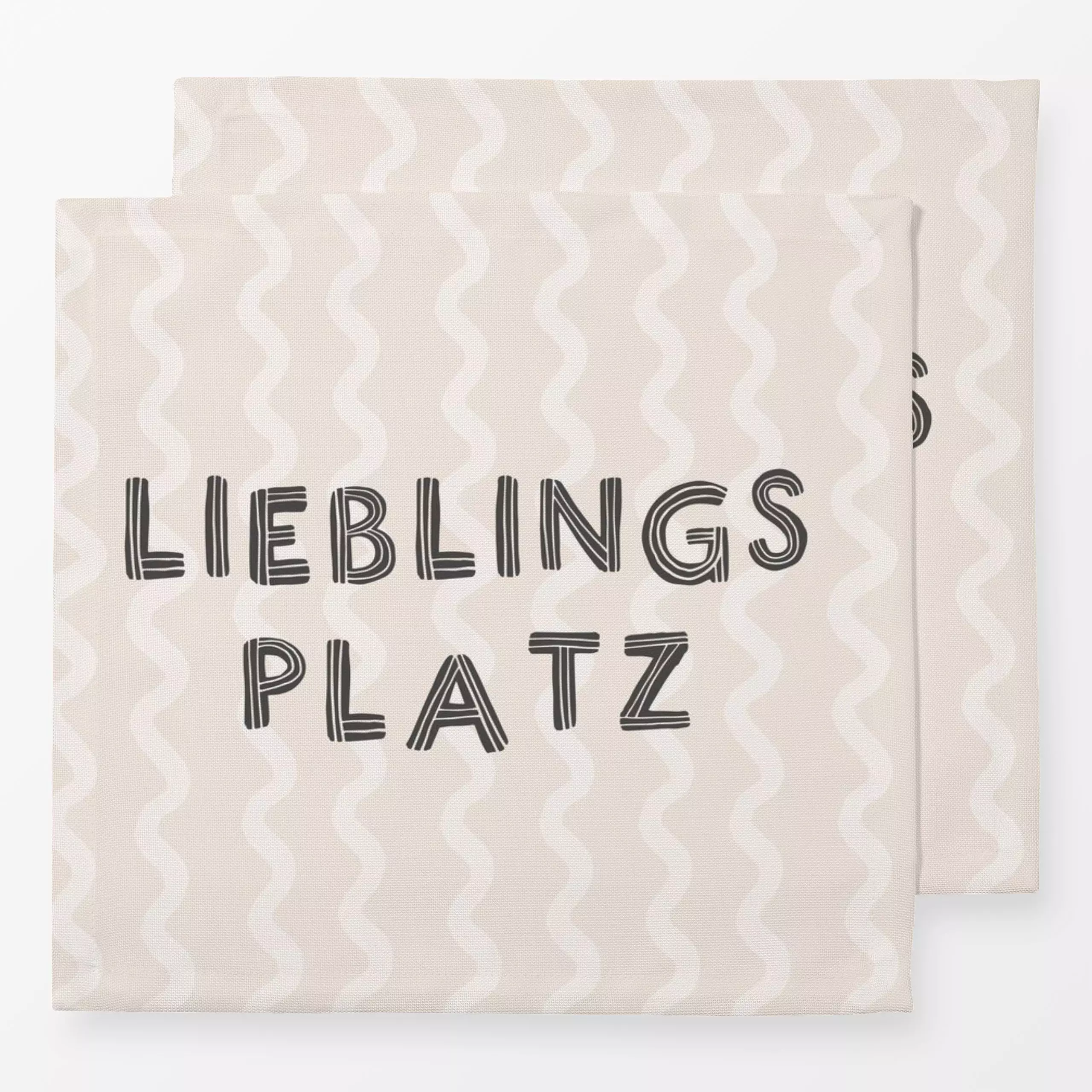 Servietten Lieblingsplatz 03 - Sommer, Sprüche & Schriftzüge - von „Kruth Design"; Sommer, outdoor, Gartendeko, kruthdesign,...