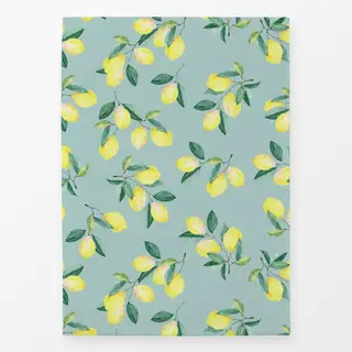 Geschirrtücher Zitronen Sommer icy morn blau