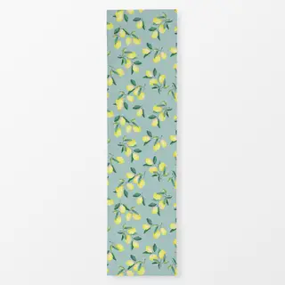 Tischläufer Zitronen Sommer icy morn blau