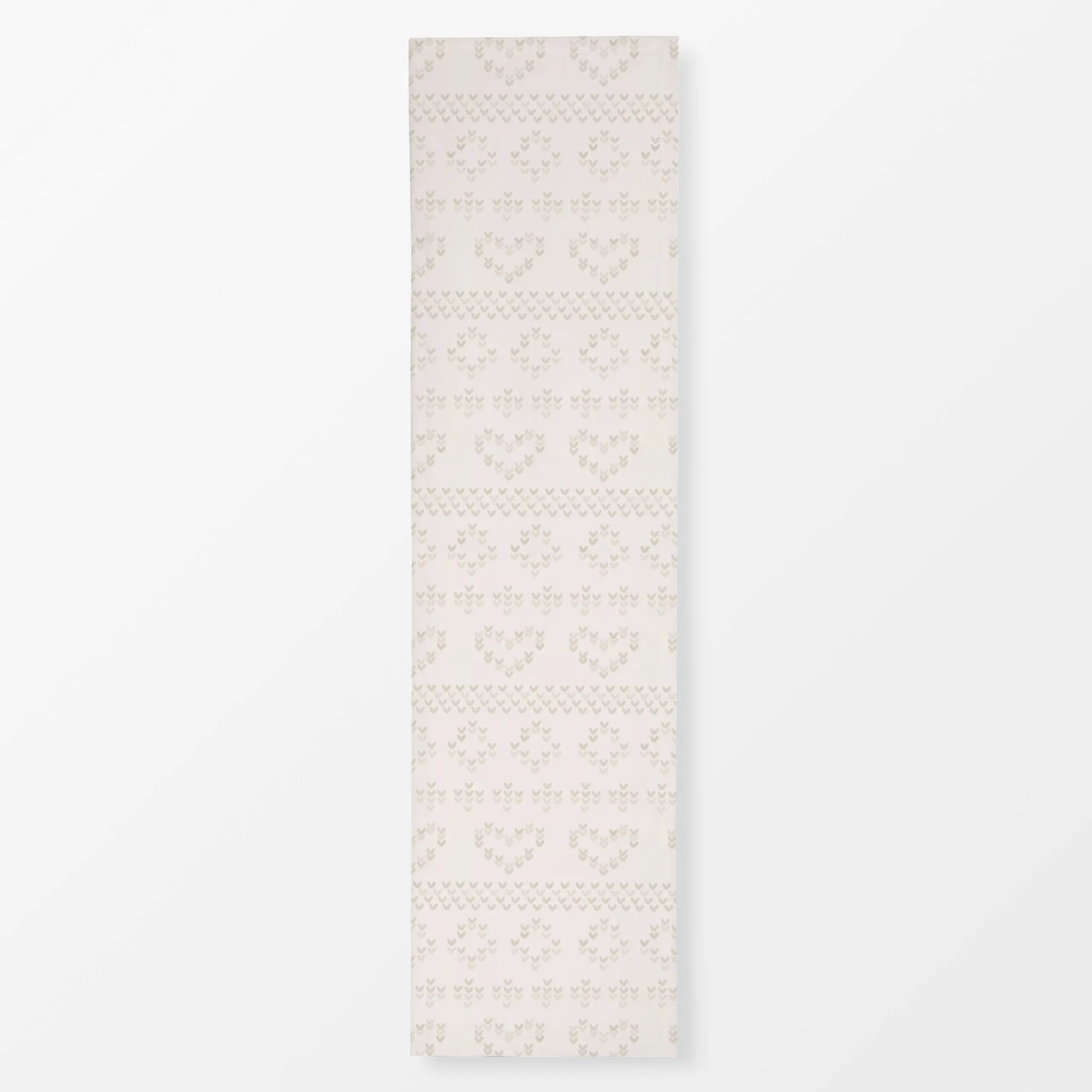 Tischläufer Strickmuster in beige - Liebe, Romantik & Pride - von „Christiane Zielinski"; Struktur, Herzen, Weihnachten, bei...