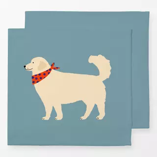 Servietten Golden Retriever mit Halstuch