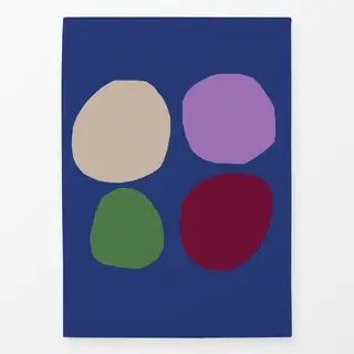 Geschirrtücher Steine blau