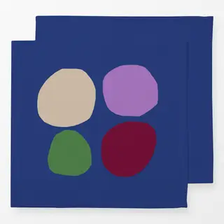 Servietten Steine blau