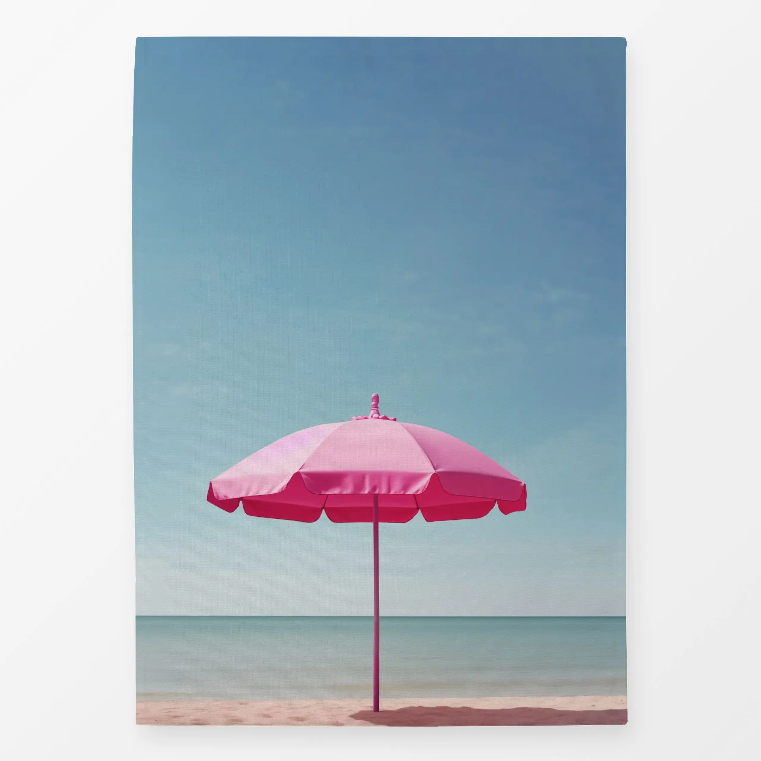 Geschirrtücher Pink-Parasol - Sommer, Reise - von „Malou Studio"; marrokko, skandinavisch, Kissen, Ozean, Meer, See, Sonnena...