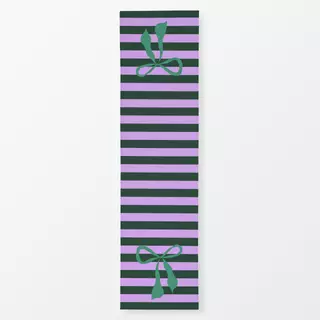 Tischläufer Streifen mit Schleife