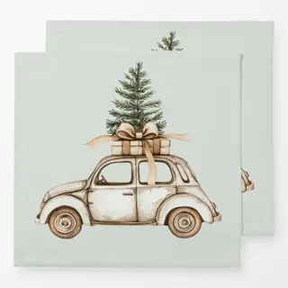Servietten Cozy XMas Weihnachtsauto