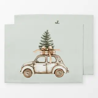 Tischset Cozy XMas Weihnachtsauto