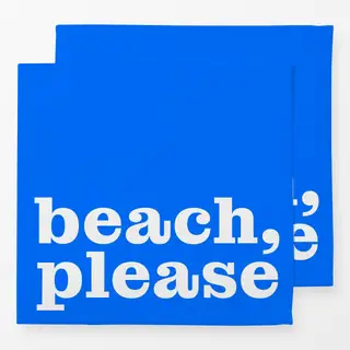 Servietten Beach please