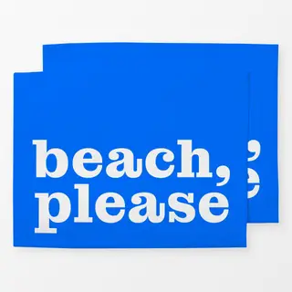 Tischset Beach please