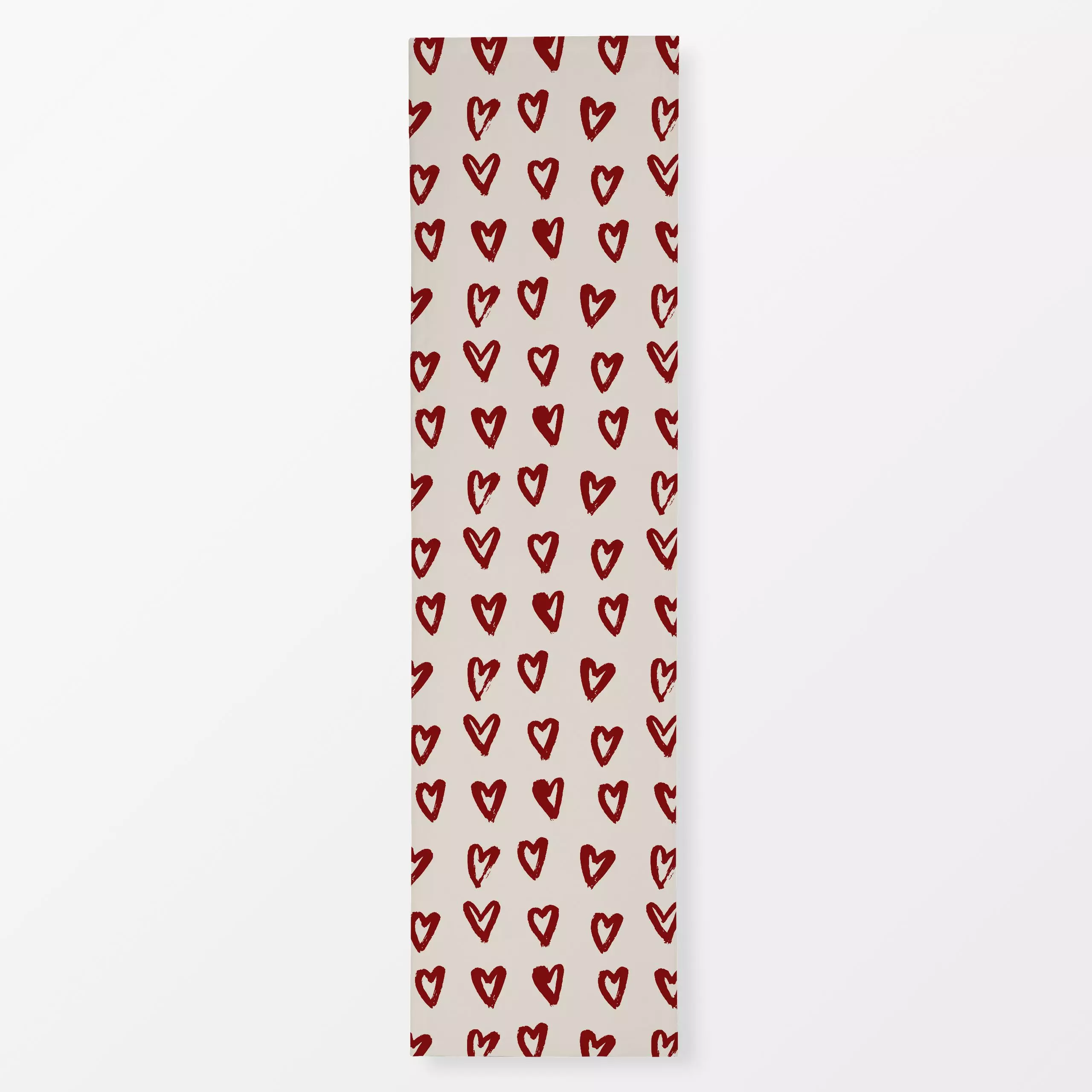 Tischläufer Weihnachtsherzen sand - Weihnachten, Winter, Symbole & Muster - von „Uta Naumann"; boho, Muster, Herzen, vintage...