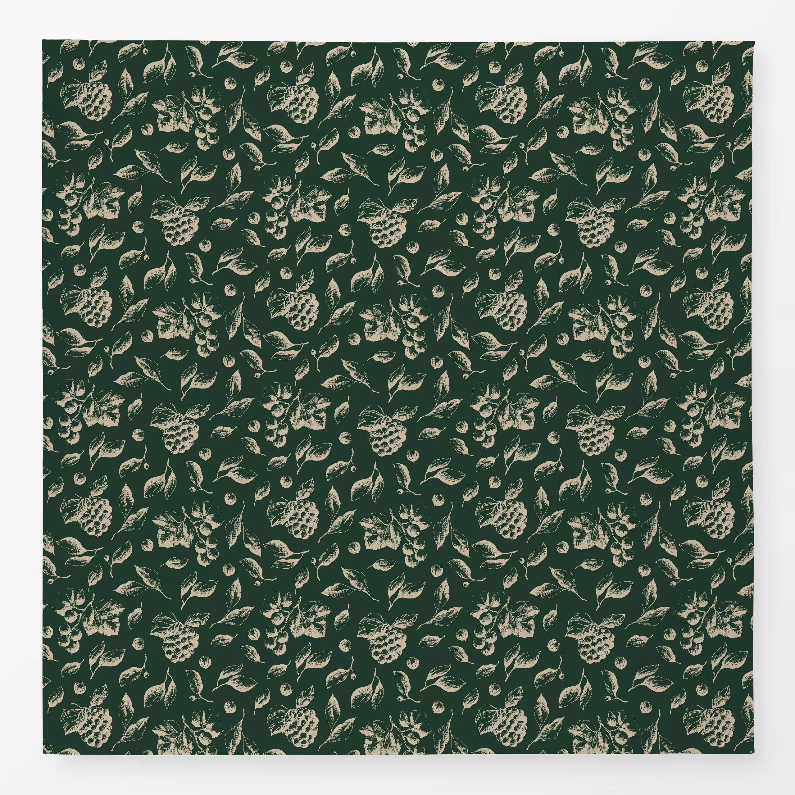 Tischdecke Weihnachts Zweige grün-beige - Blumen & Florales, Weihnachten, Winter - von „Uta Naumann"; boho, skandinavisch, T...