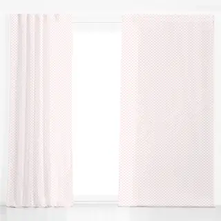 Dekovorhang Vintage Karo Diagonal Rosa