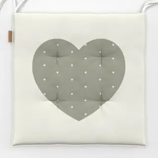 Sitzkissen Herz Herzchen Beige Midsommar