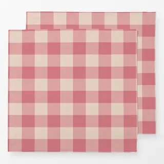 Servietten Xmas - Plaid rosa