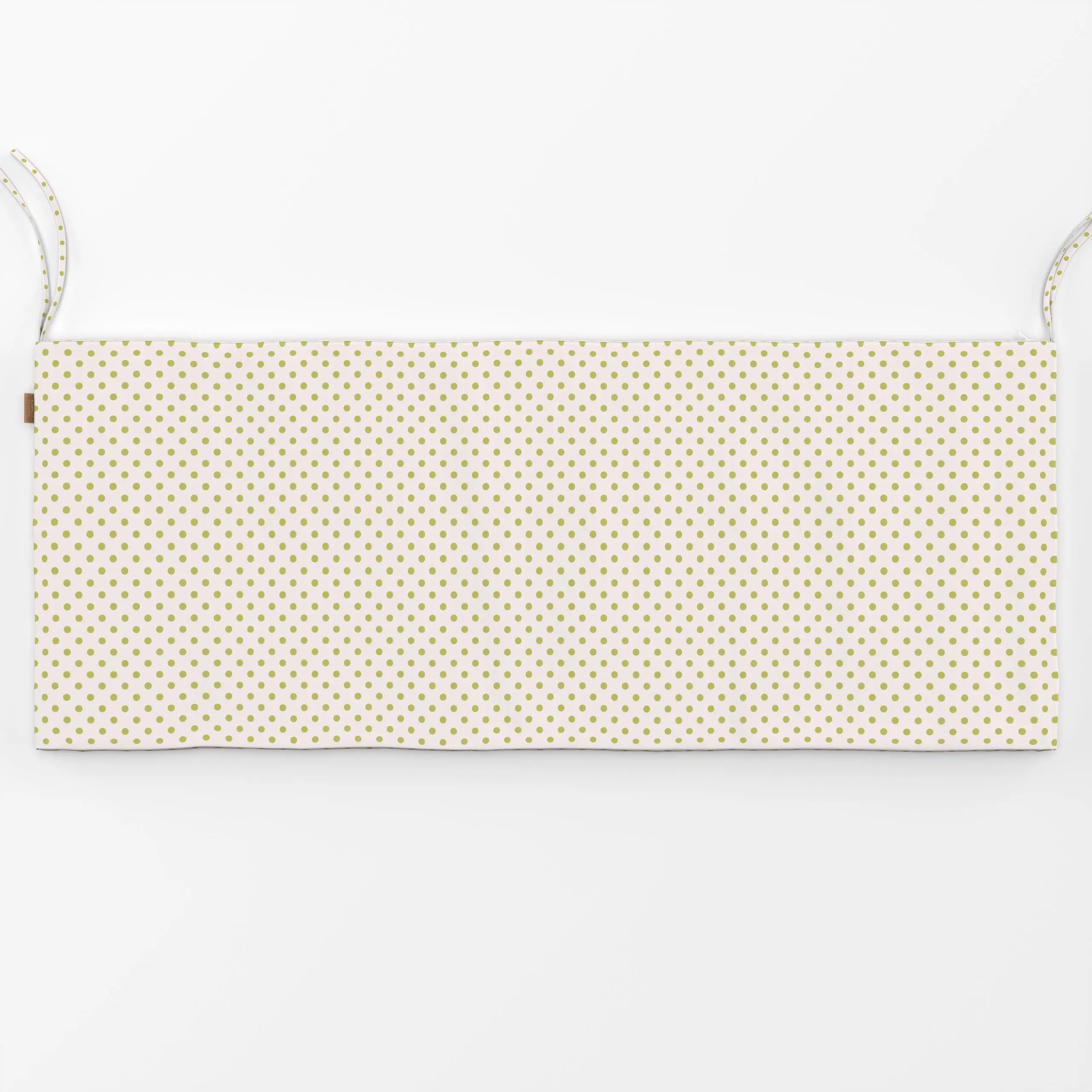 Bankauflage Punkte Polkadot Hellgrün Beige - Frühling, Symbole & Muster, Ostern - von „Kathrin Woo"; minimal, Punkte, Dots, ...