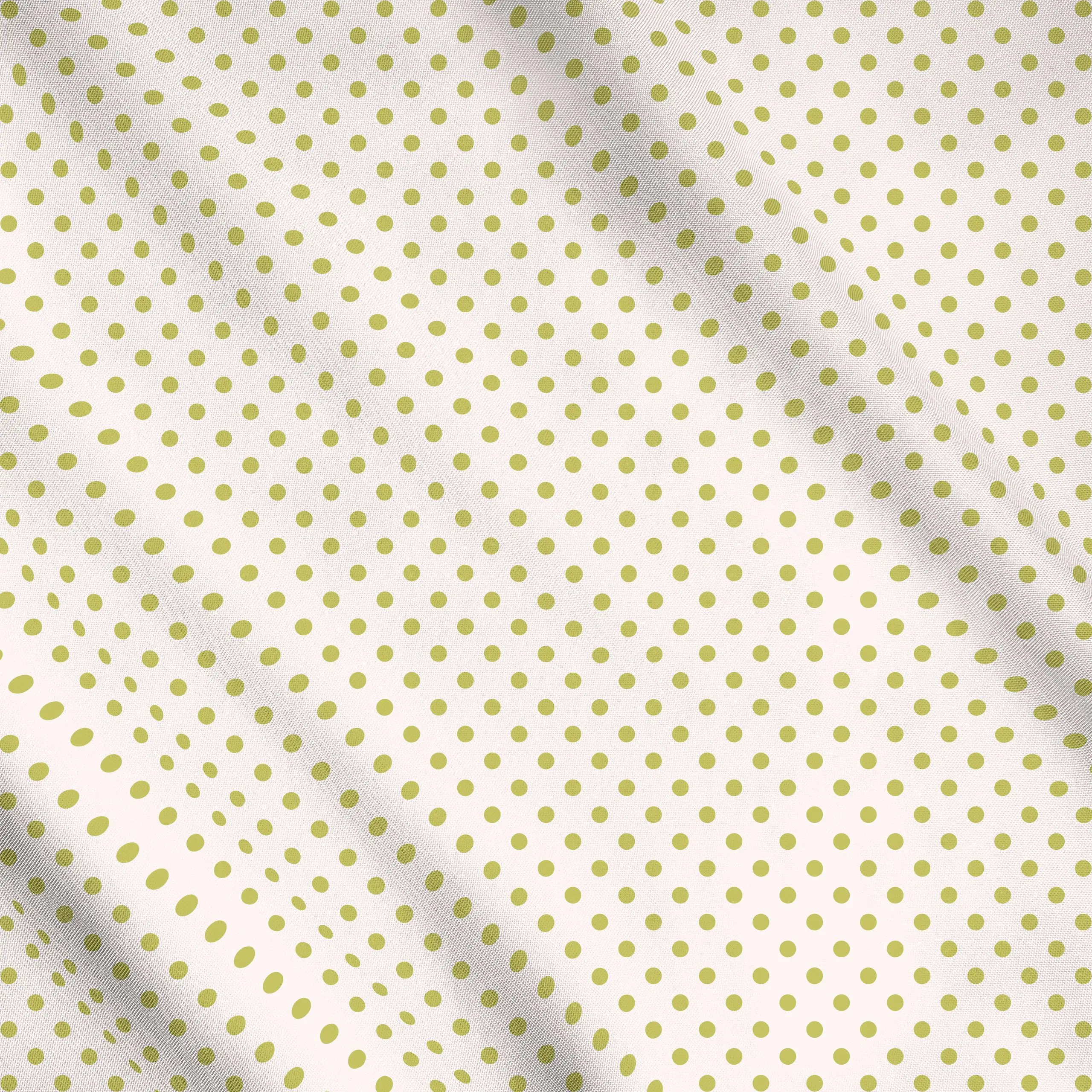 Meterware Punkte Polkadot Hellgrün Beige, gemustert, Ostern, von Kathrin Woo