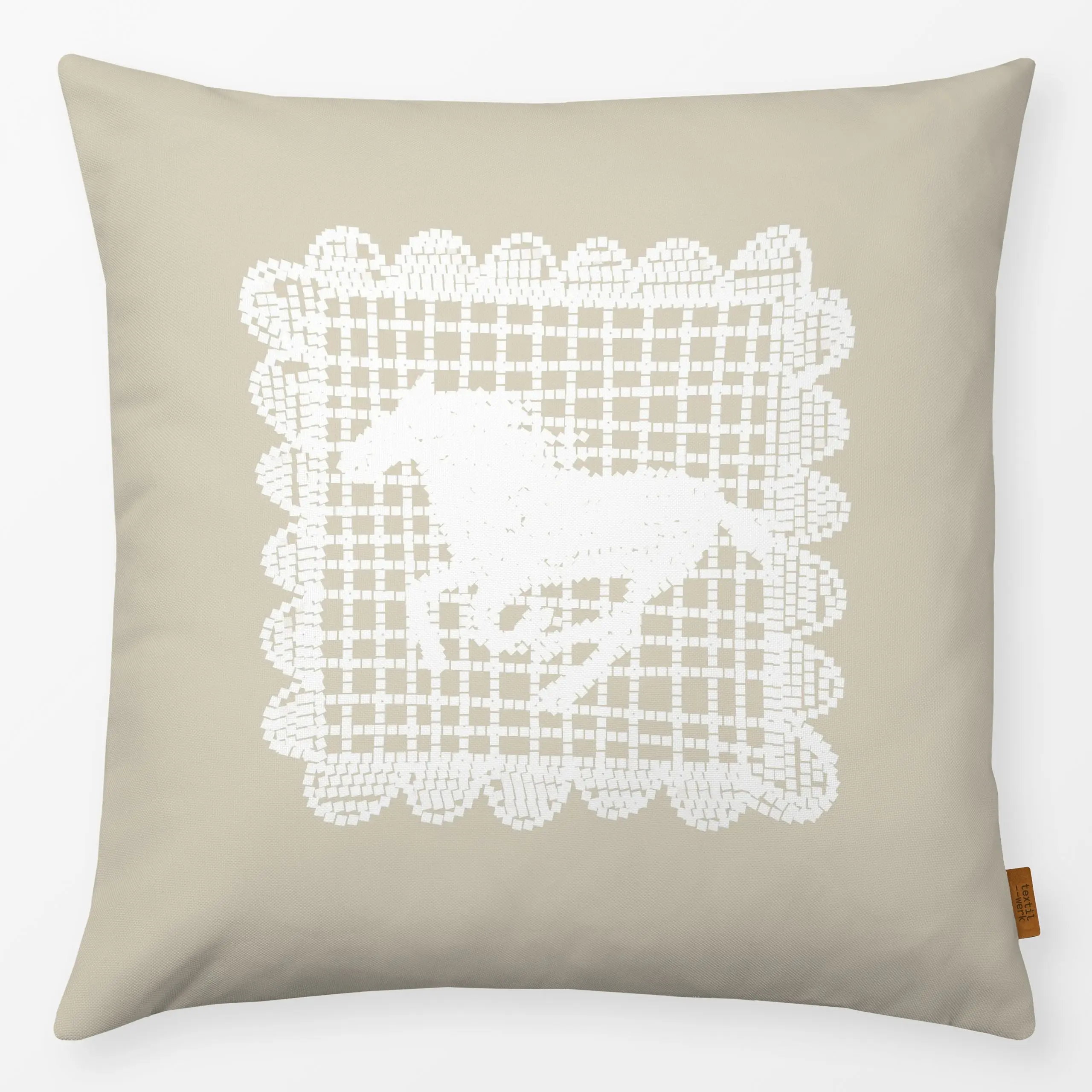 Kissen Chrochet Horse - Tiere - von „KunstbyStephie"; Farmhouse, cute, cottagecore, farmhaus, Horse, Spitze, western, croche...