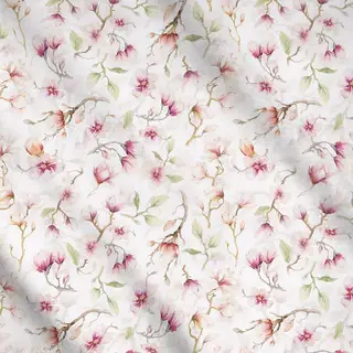 Meterware Pastel Magnolien Blüten