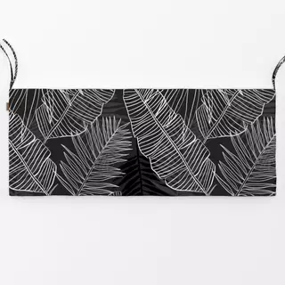 Bankauflage Tropicalia Regenwald Schwarz