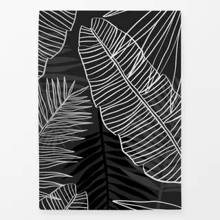 Geschirrtücher Tropicalia Regenwald Schwarz