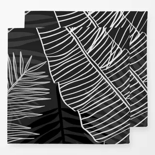 Servietten Tropicalia Regenwald Schwarz