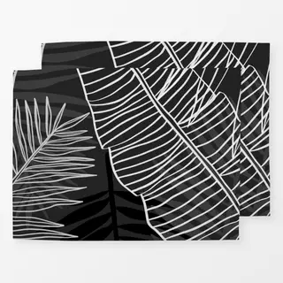 Tischset Tropicalia Regenwald Schwarz