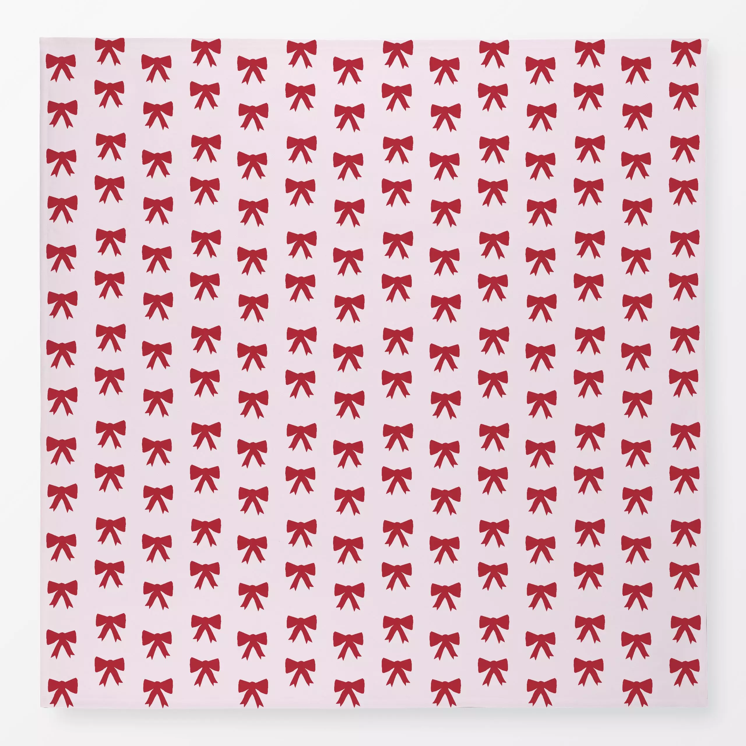 Tischdecke Schleifen Muster hellrosa - Weihnachten, Winter - von „Iris Knabenschuh Textildesign"; Winter, weihnachtlich, Wei...