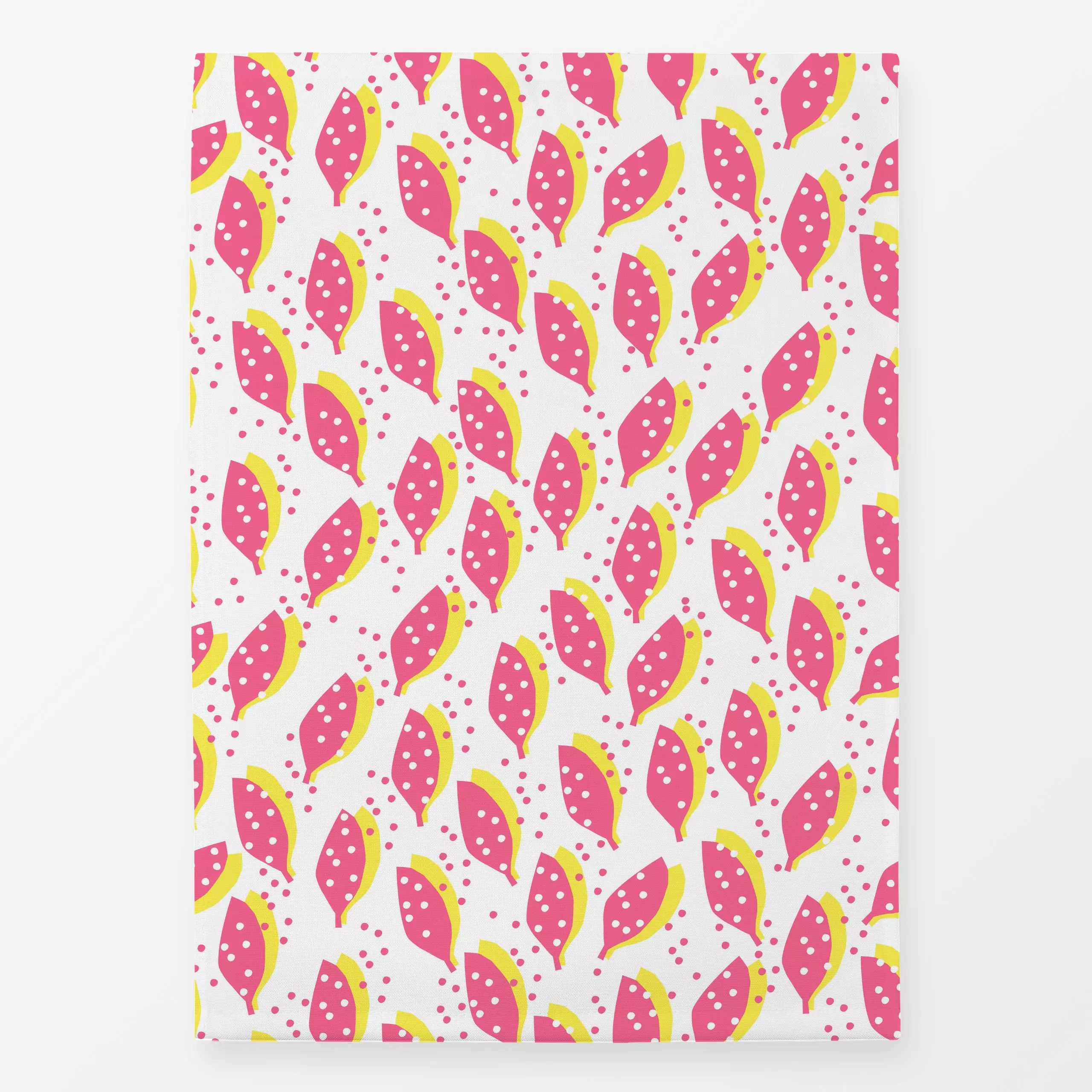 Geschirrtücher Moody Autumn Pink - Blumen & Florales, Symbole & Muster - von „Lisa Jasmin Bauer"; Muster, Blatt, Blätter, Or...