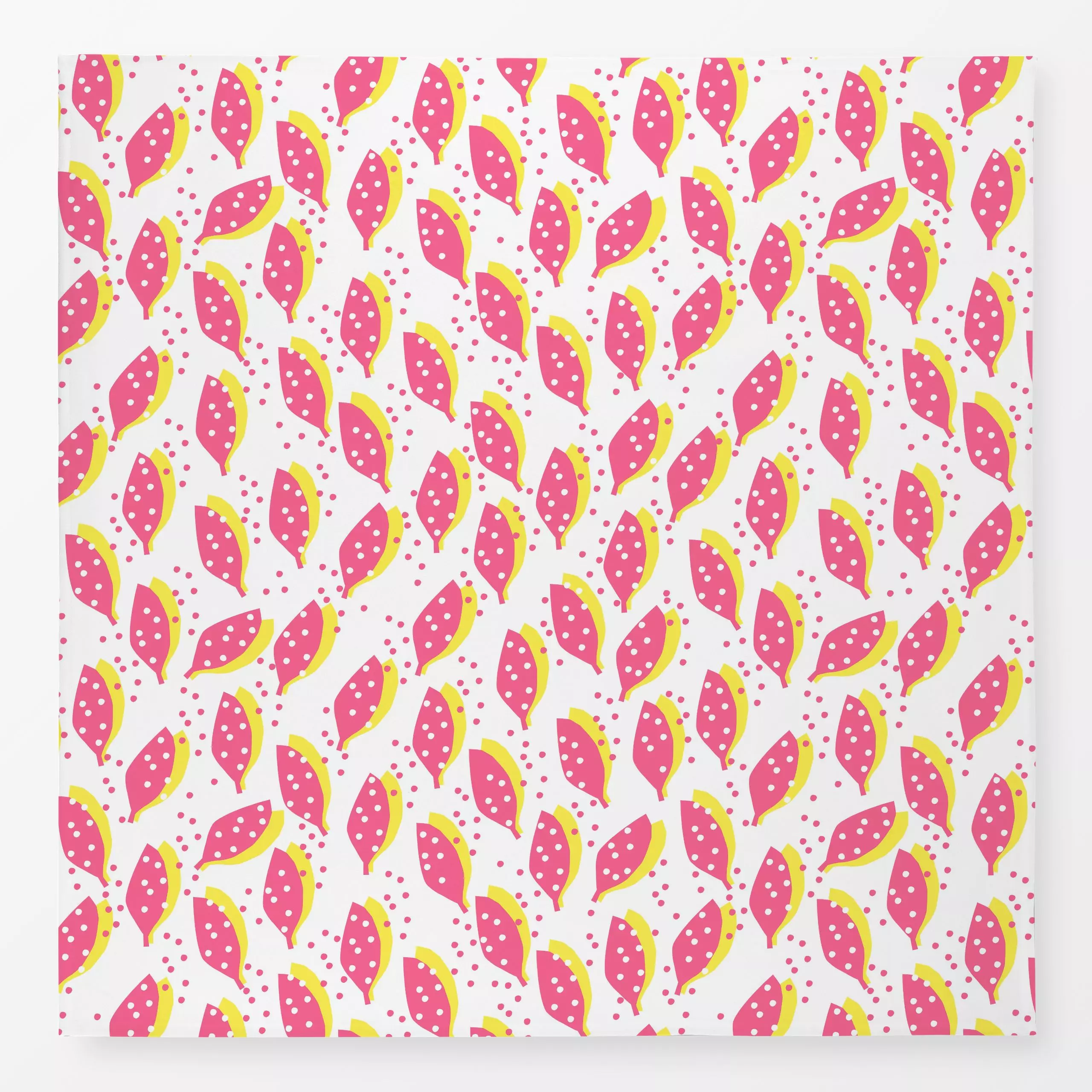 Tischdecke Moody Autumn Pink - Blumen & Florales, Symbole & Muster - von „Lisa Jasmin Bauer"; Muster, Blatt, Blätter, Orange...