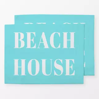 Tischset Beach House ocean blue