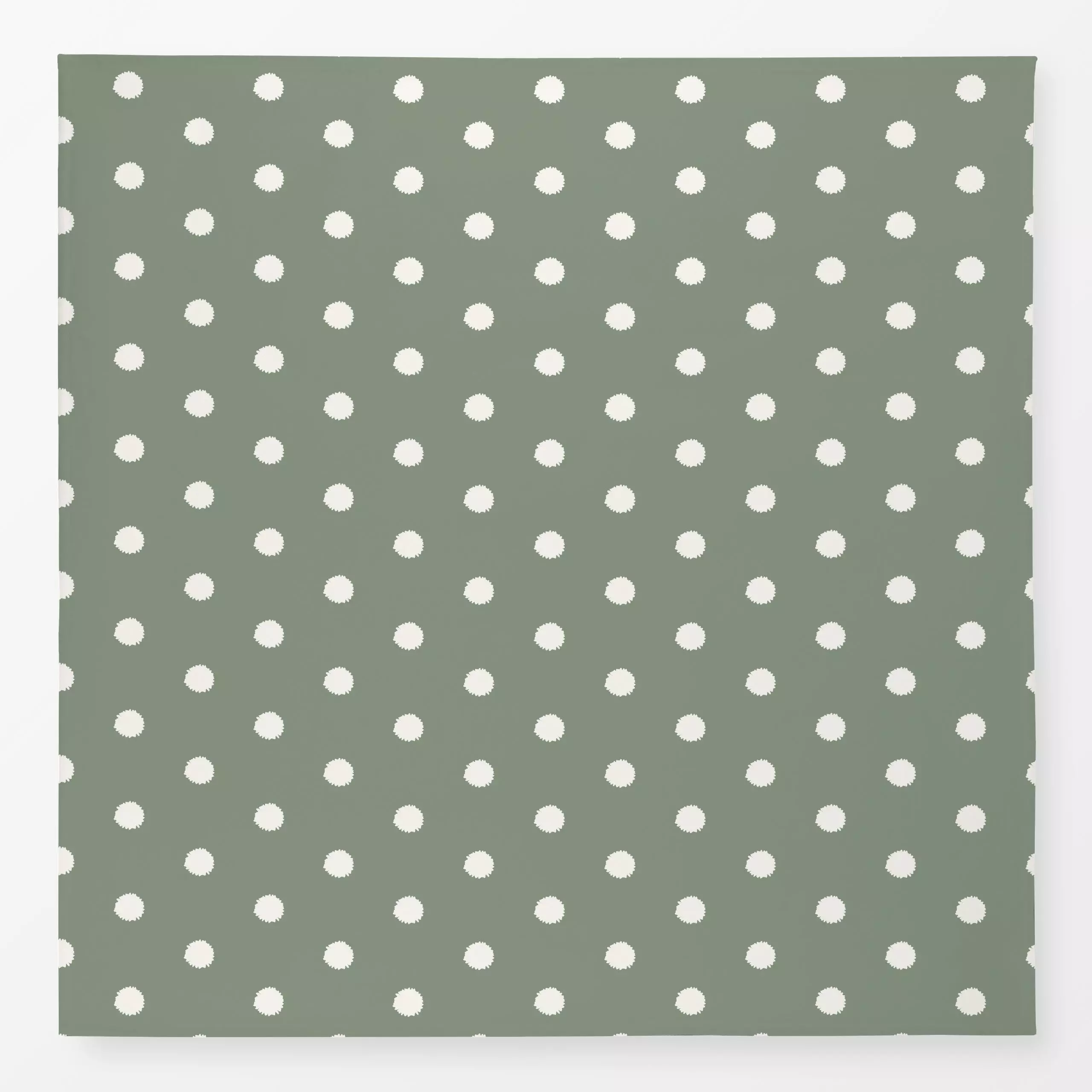 Tischdecke Moss Green Polka Dot, gemustert, fürs Kinderzimmer, Sommer, von Sara Maria