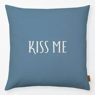 Kissen Kiss Me Blau