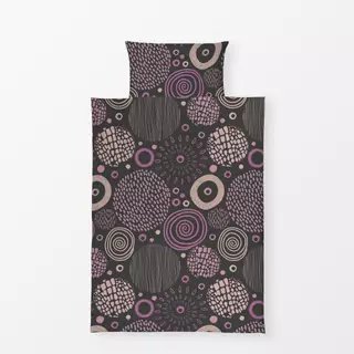 Bettwäsche Tribal Doodle Marks pink