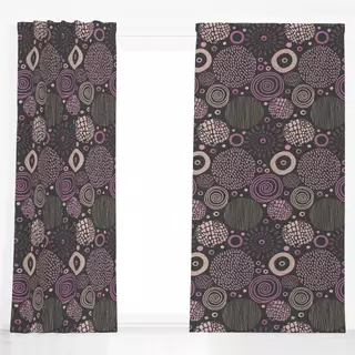 Dekovorhang Tribal Doodle Marks pink