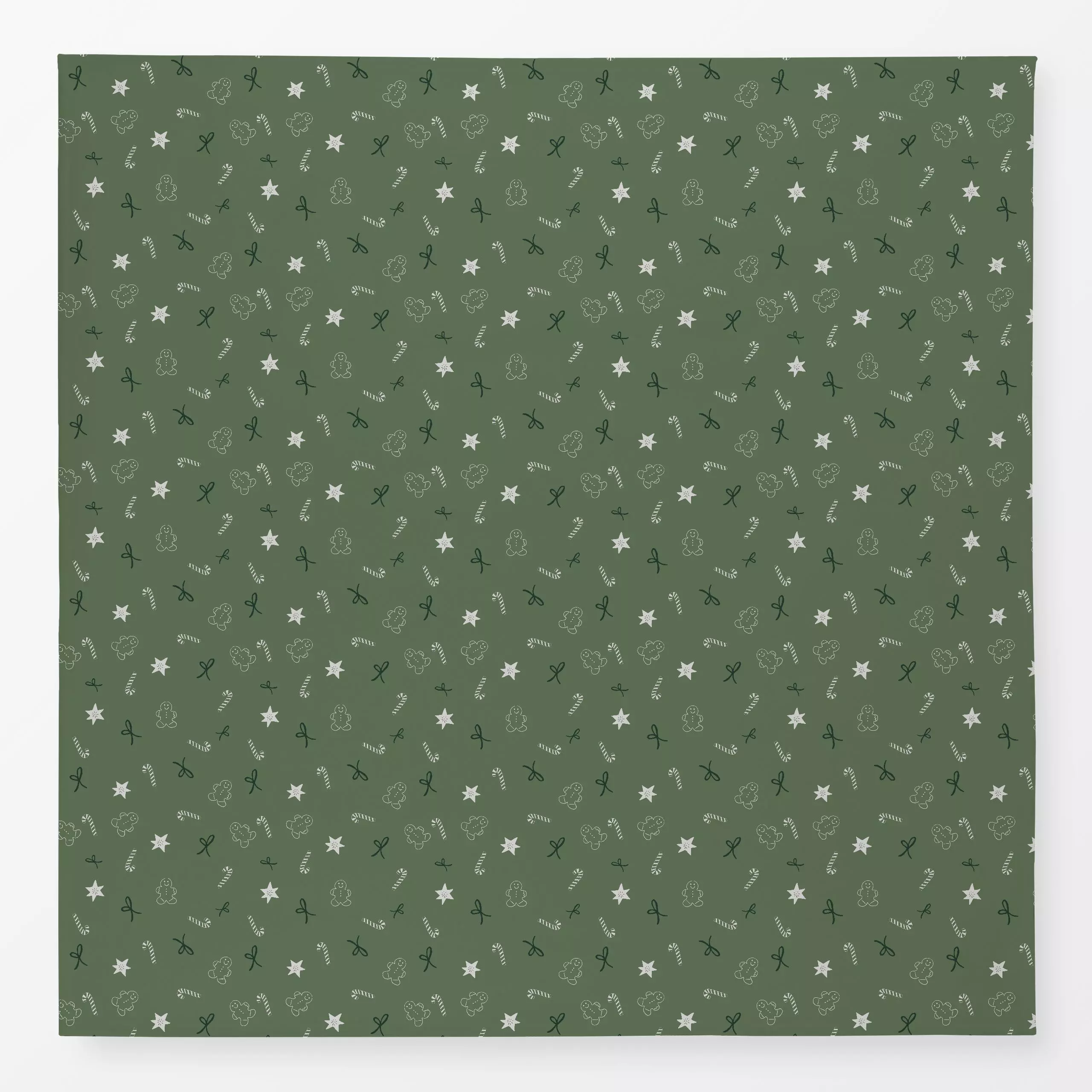 Tischdecke Cosy Christmas Lebkuchen - Weihnachten, Winter - von „Carolin Vonhoff"; Muster, Zeichnung, Sterne, Weihnachten, Z...