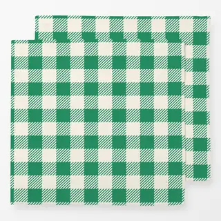 Servietten Picnic Karo Grün Groß