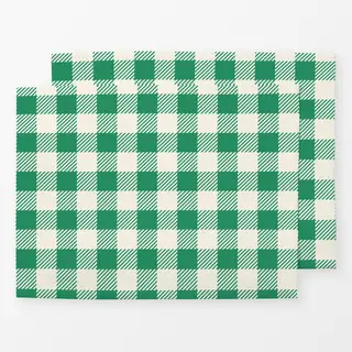 Tischset Picnic Karo Grün Groß