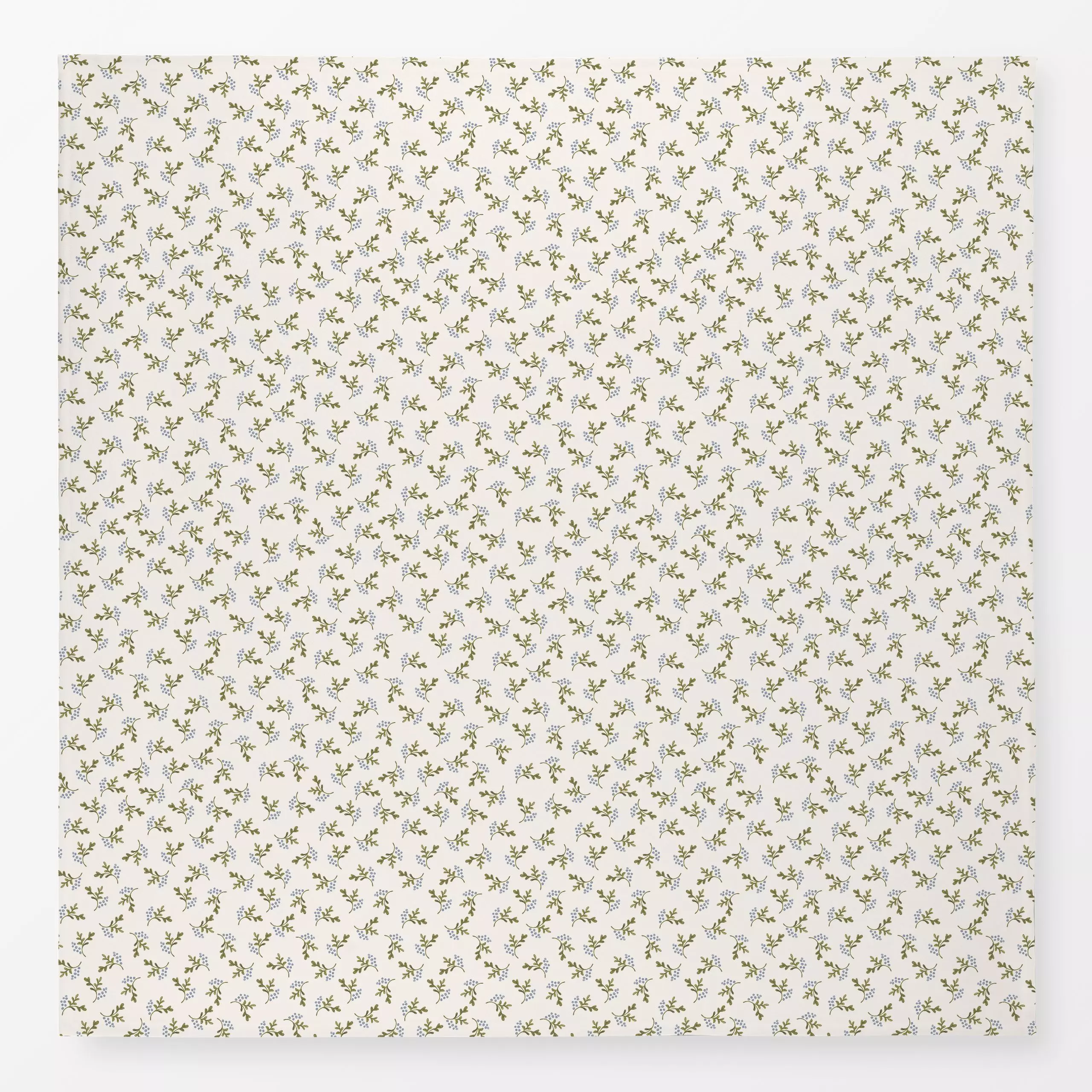 Tischdecke Blaue Blume - Blumen & Florales, Natur & Landschaft, Retro & Vintage - von „Anna Petersen"; creme, landhaus, Bett...